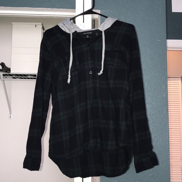 New Look Tops - New Look flannel hoodie! XL
